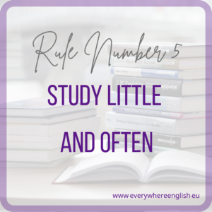 study little and often